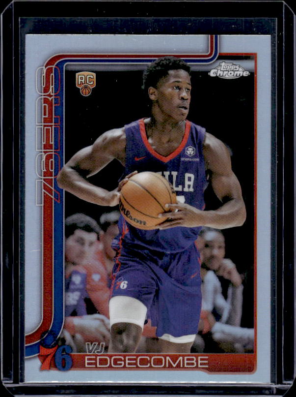 2025-26 Topps Chrome #253 VJ Edgecombe Basketball Refractor