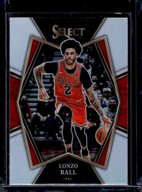 2021-22 Panini Select #107 Lonzo Ball Silver Prizms