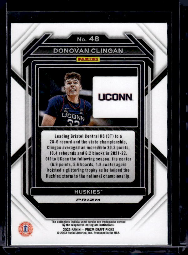 2023 Panini Prizm Draft Picks #48 Donovan Clingan Green