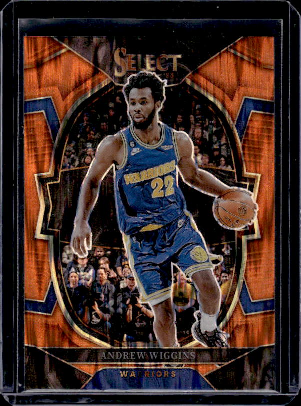 2022-23 Panini Select #10 Andrew Wiggins Orange Flash Prizms