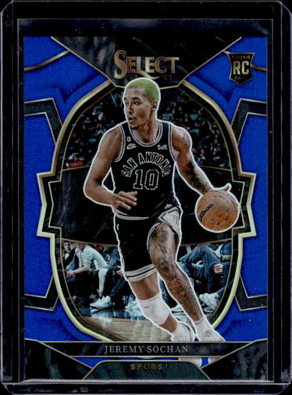 2022-23 Panini Select #86 Jeremy Sochan Blue Prizms