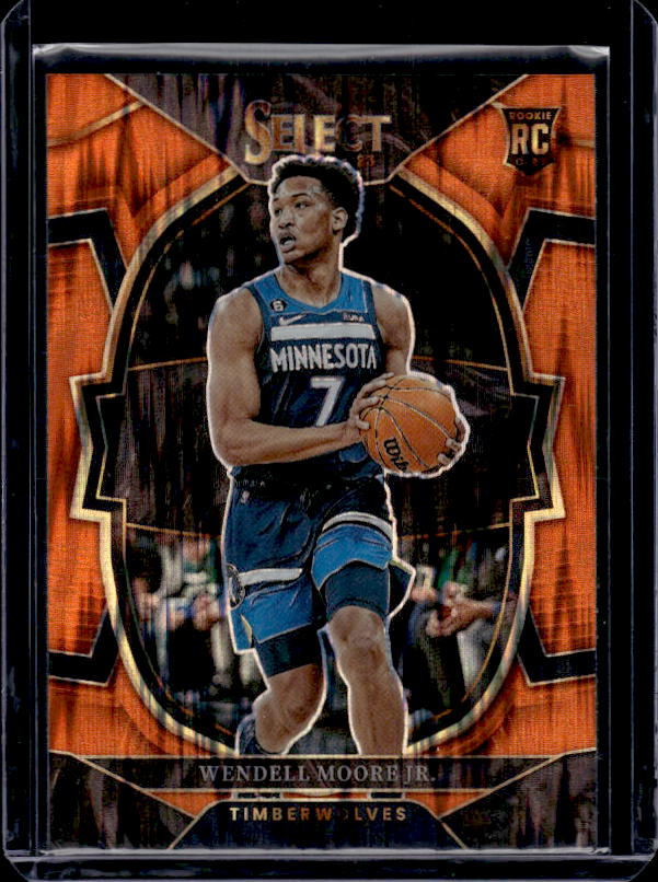 2022-23 Panini Select #73 Wendell Moore Jr. Orange Flash Prizms