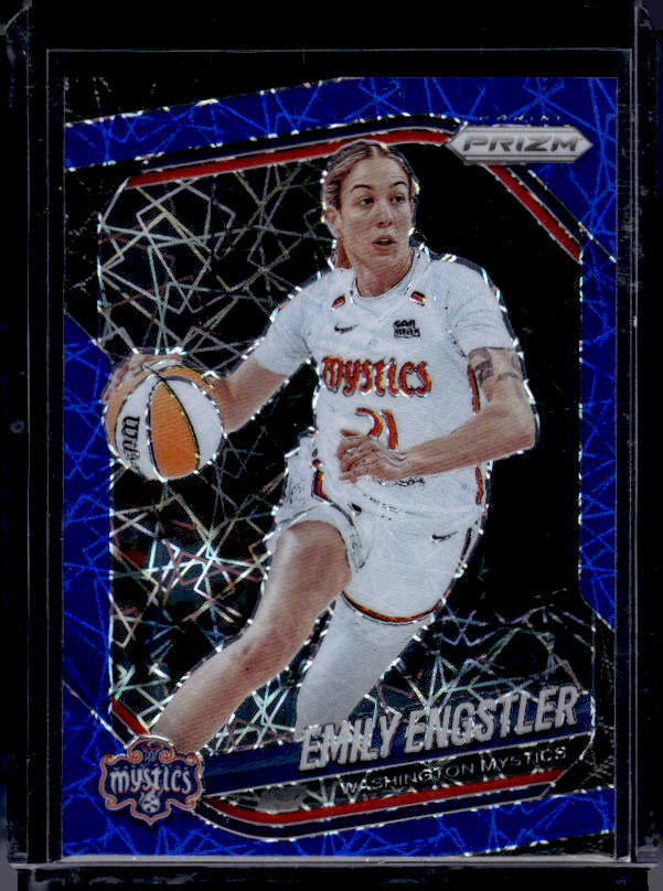 2025 Panini Prizm WNBA #84 Emily Engstler Blue Velocity Prizms