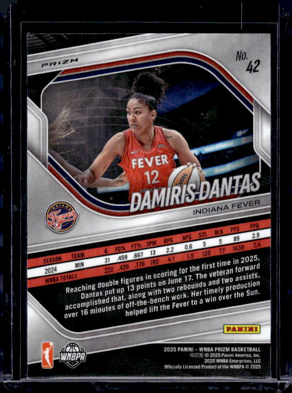 2025 Panini Prizm WNBA #42 Damiris Dantas Ice Prizms