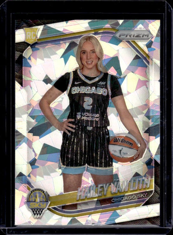 2025 Panini Prizm WNBA #139 Hailey Van Lith Ice Prizms