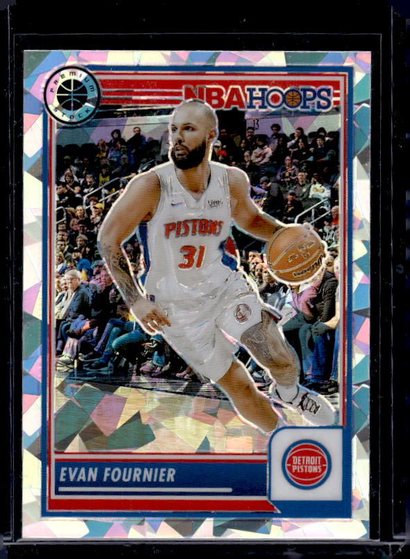 2023-24 Hoops Premium Stock #194 Evan Fournier Ice Prizm