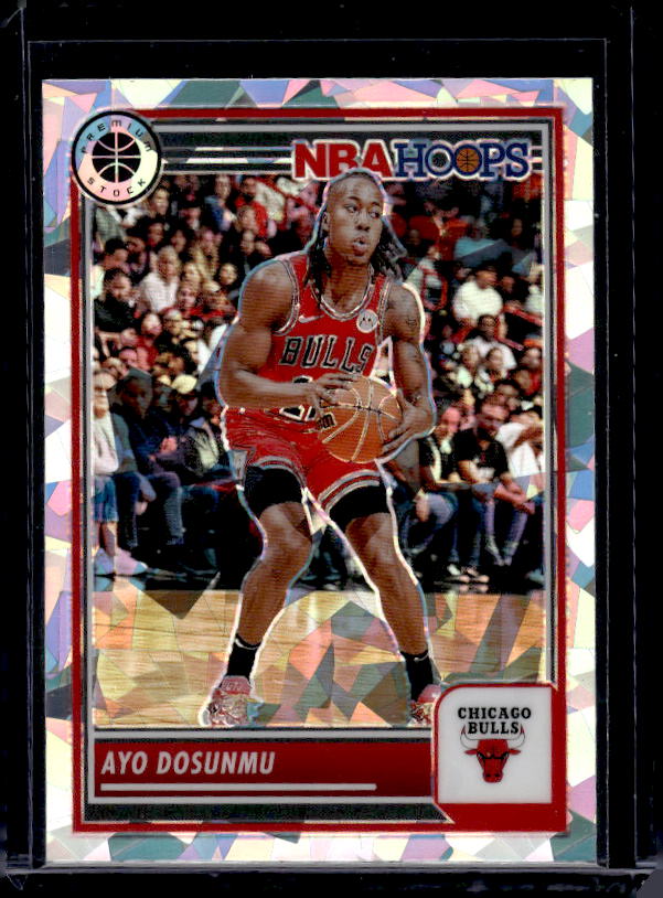 2023-24 Hoops Premium Stock #205 Ayo Dosunmu Ice Prizm