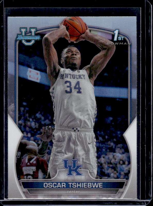 2022-23 Bowman University Chrome #74 Oscar Tshiebwe Refractor