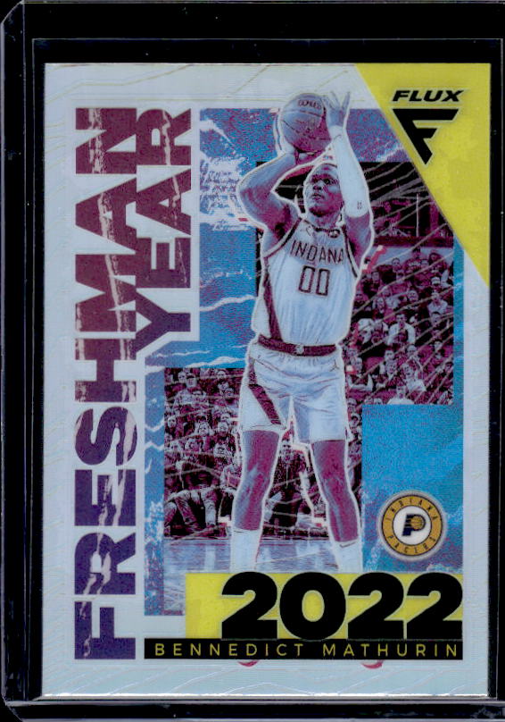 2022-23 Panini Flux #4 Bennedict Mathurin Freshman Year Silver