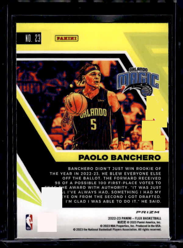 2022-23 Panini Flux #237 Paolo Banchero Silver