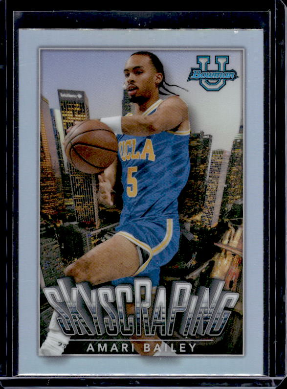2022-23 Bowman University Chrome #S-9 Amari Bailey Skyscraping