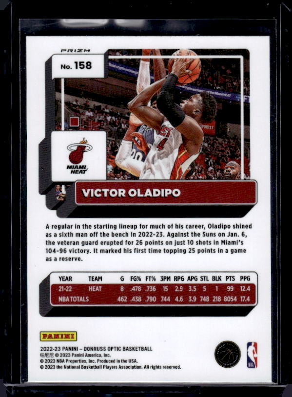 2022-23 Donruss Optic #158 Victor Oladipo Purple