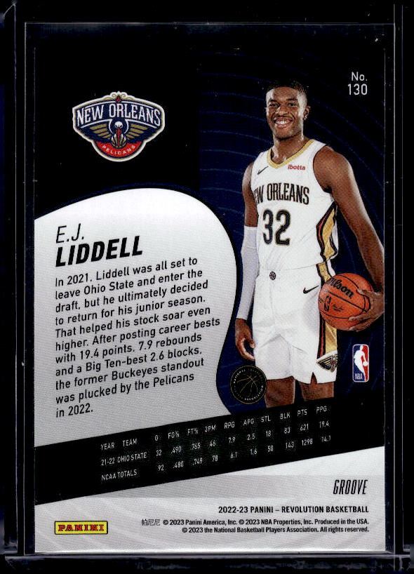 2022-23 Panini Revolution #130 E.J. Liddell Groove