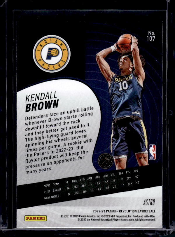 2022-23 Panini Revolution #107 Kendall Brown Astro