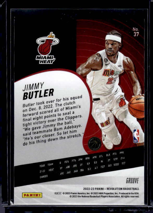 2022-23 Panini Revolution #37 Jimmy Butler Groove