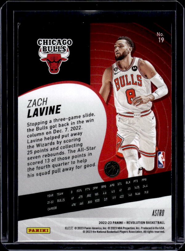 2022-23 Panini Revolution #19 Zach LaVine Astro