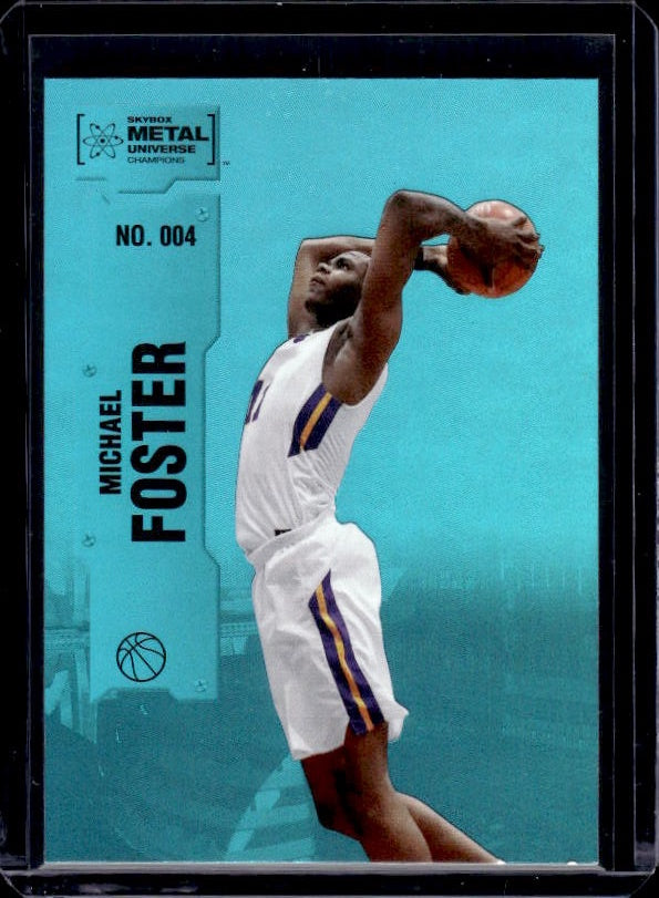 2022 SkyBox Metal Universe Champions #004 Michael Foster Aqua