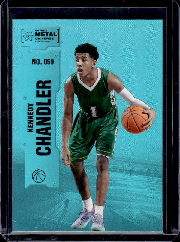 2022 SkyBox Metal Universe Champions #059 Kennedy Chandler Aqua