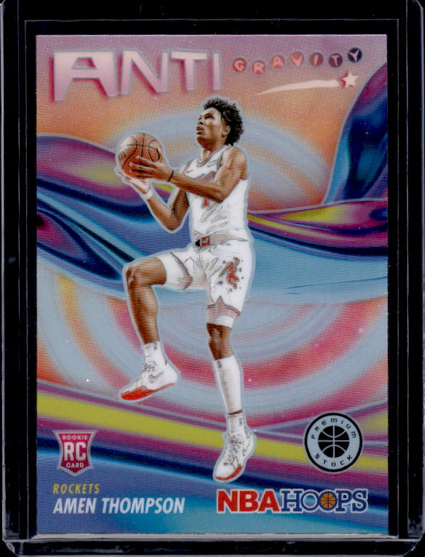 2023-24 Hoops Premium Stock #16 Amen Thompson Anti Gravity Silver Prizm