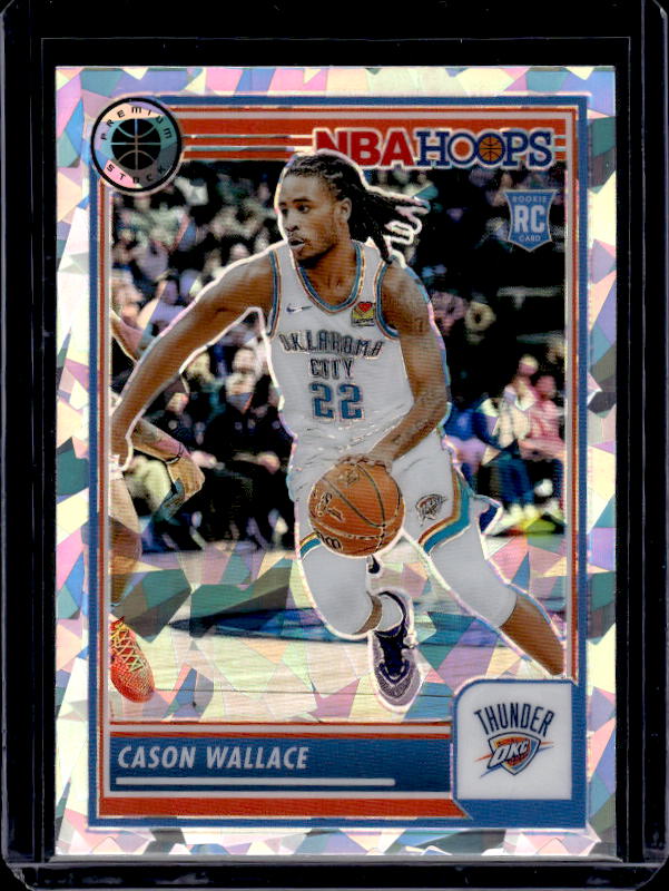 2023-24 Hoops Premium Stock #76 Cason Wallace Ice Prizm