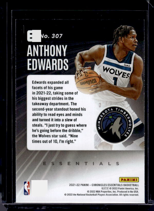 2021-22 Panini Chronicles #307 Anthony Edwards