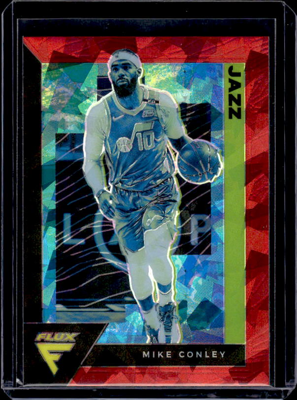 2020-21 Panini Flux #171 Mike Conley Red Cracked Ice