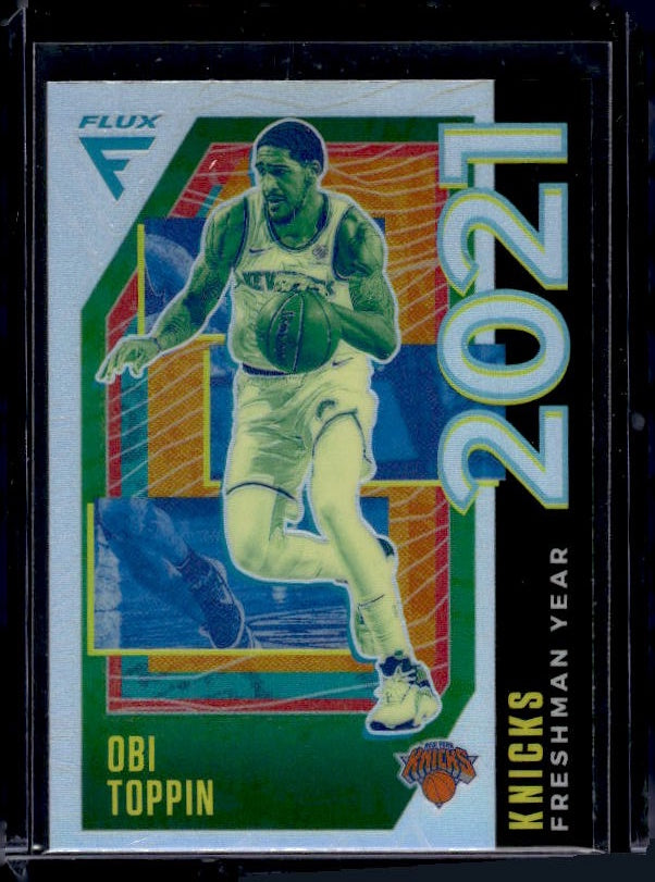 2020-21 Panini Flux #23 Obi Toppin Freshman Year Silver