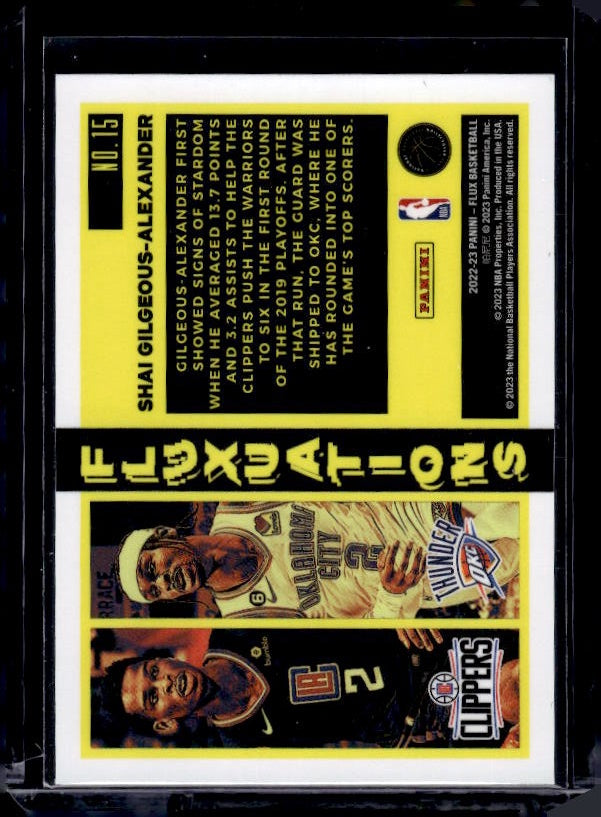 2022-23 Panini Flux #15 Shai Gilgeous-Alexander Fluxuations