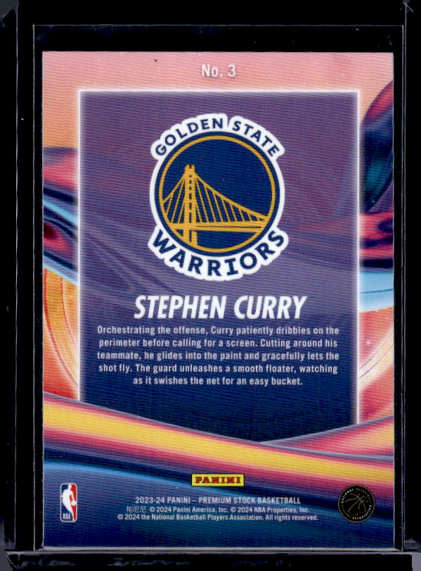 2023-24 Hoops Premium Stock #3 Stephen Curry Anti Gravity Premium