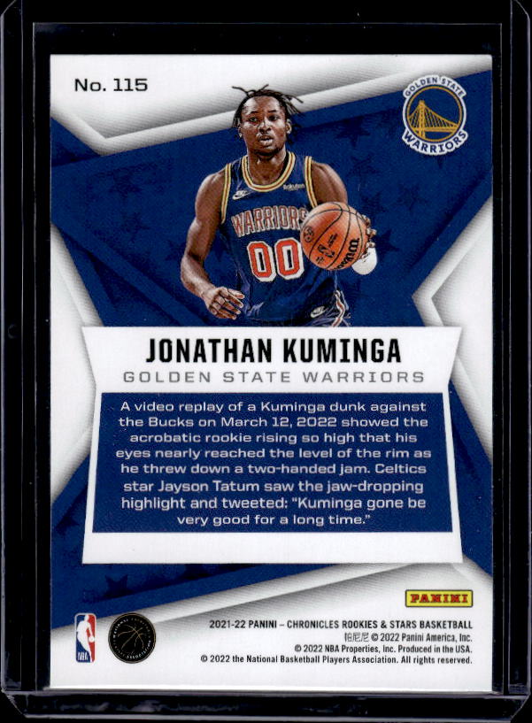 2021-22 Panini Chronicles #115 Jonathan Kuminga