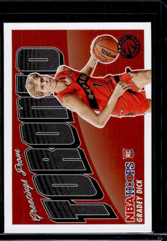 2023-24 Hoops #11 Gradey Dick Rookie Greetings