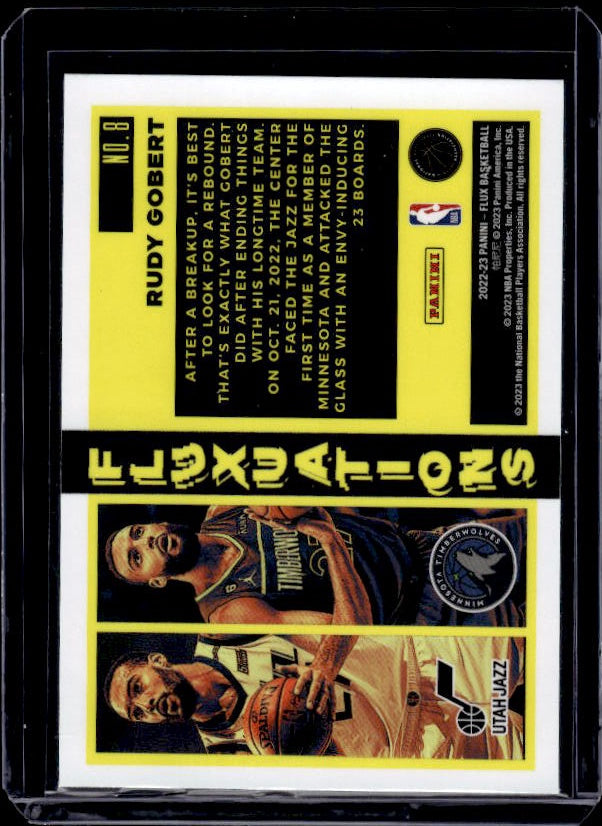 2022-23 Panini Flux #8 Rudy Gobert Fluxuations