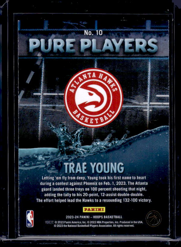 2023-24 Hoops #10 Trae Young Pure Players