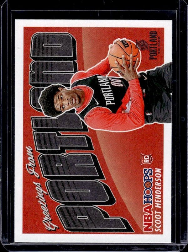 2023-24 Hoops #3 Scoot Henderson Rookie Greetings