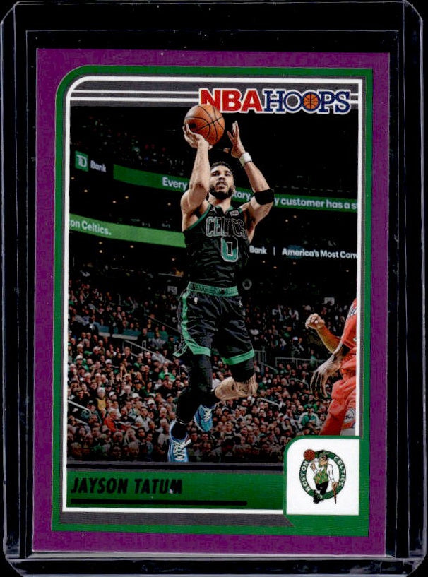 2023-24 Hoops #183 Jayson Tatum Purple