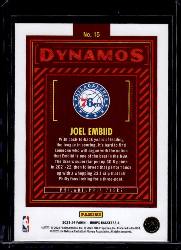 2023-24 Hoops #15 Joel Embiid Dynamos