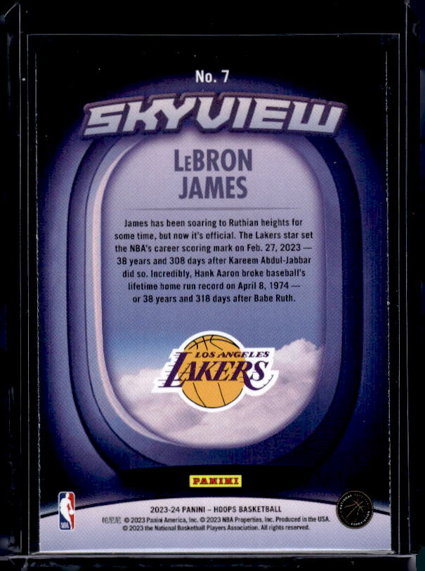 2023-24 Hoops #7 LeBron James Skyview