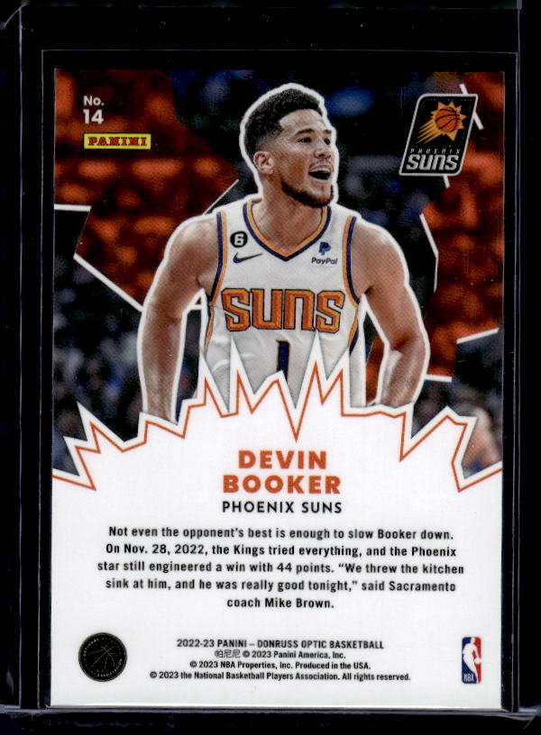 2022-23 Donruss Optic #14 Devin Booker My House