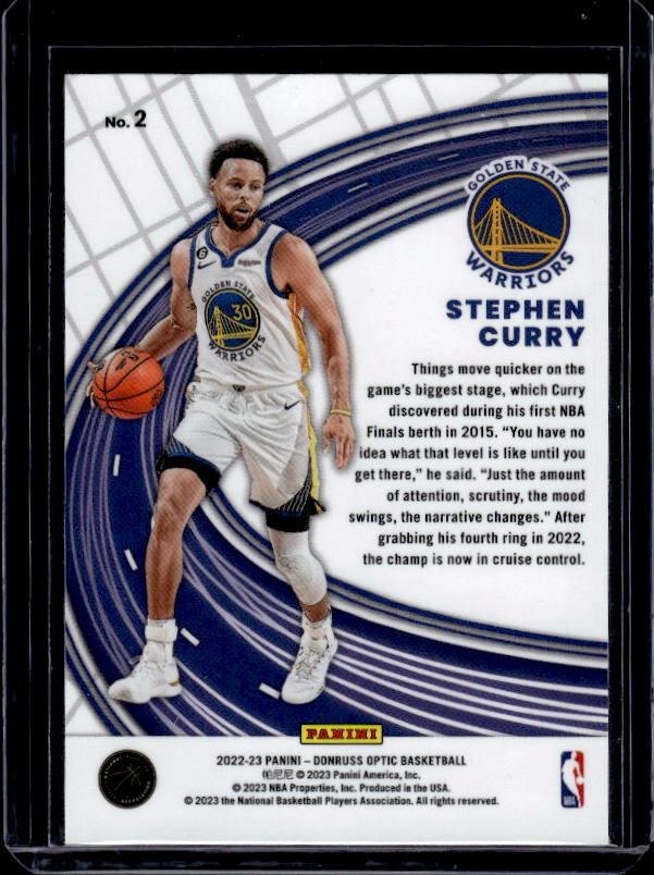 2022-23 Donruss Optic #2 Stephen Curry Express Lane