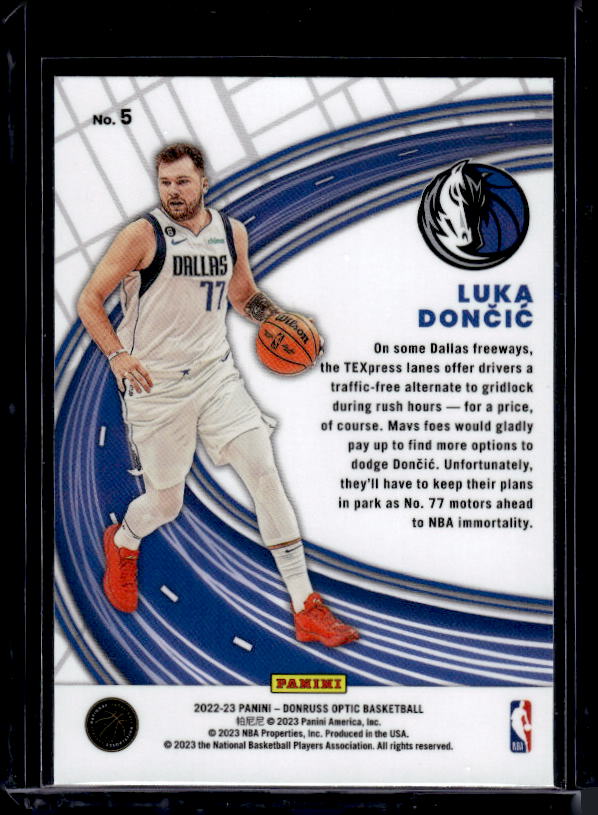 2022-23 Donruss Optic #5 Luka Doncic Express Lane