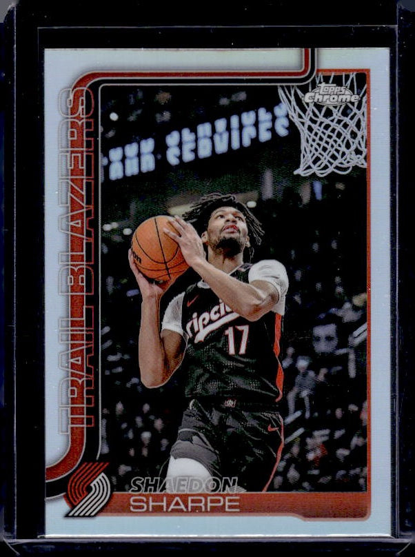 2025-26 Topps Chrome #150 Shaedon Sharpe Basketball Refractor