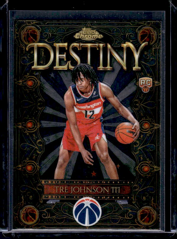 2025-26 Topps Chrome #D-6 Tre Johnson III Destiny