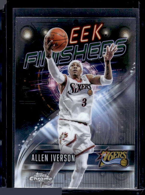 2025-26 Topps Chrome #SF-13 Allen Iverson Sleek Finishers