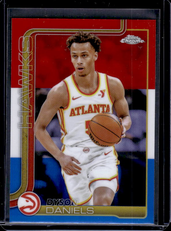 2025-26 Topps Chrome #68 Dyson Daniels Red White and Blue Refractor