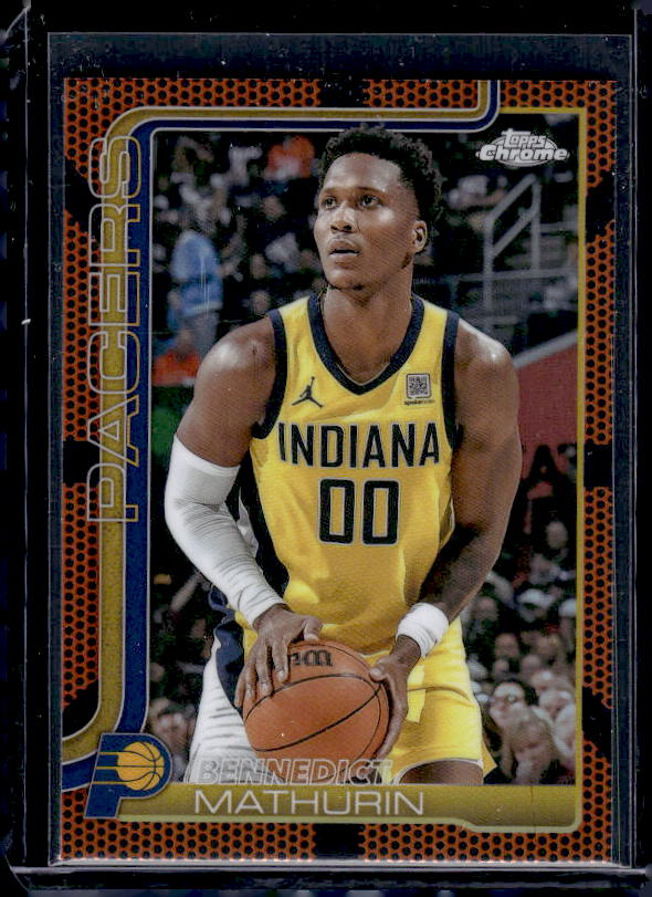 2025-26 Topps Chrome #93 Bennedict Mathurin Basketball Refractor