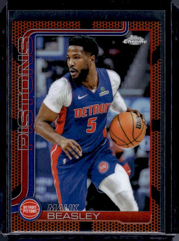 2025-26 Topps Chrome #36 Malik Beasley Basketball Refractor