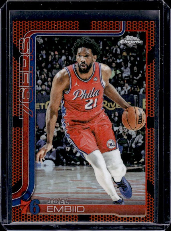 2025-26 Topps Chrome #149 Joel Embiid Basketball Refractor