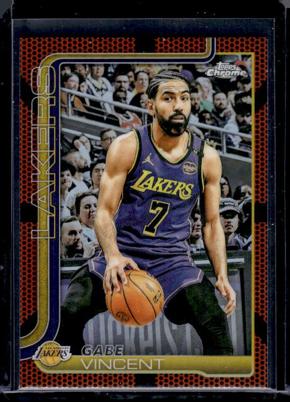 2025-26 Topps Chrome #119 Gabe Vincent Basketball Refractor