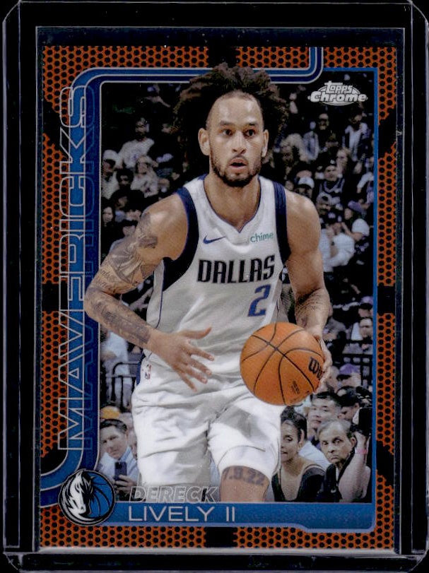 2025-26 Topps Chrome #72 Dereck Lively II Basketball Refractor