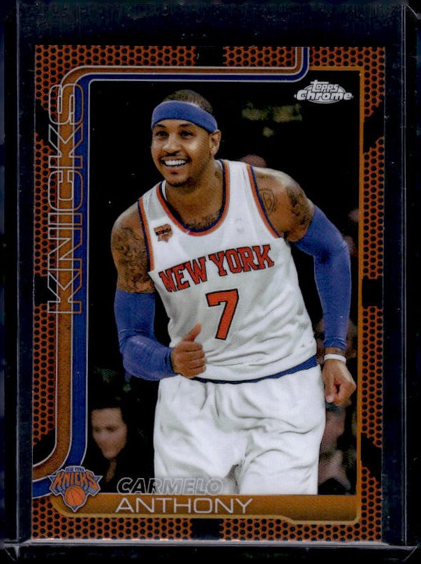 2025-26 Topps Chrome #248 Carmelo Anthony Basketball Refractor